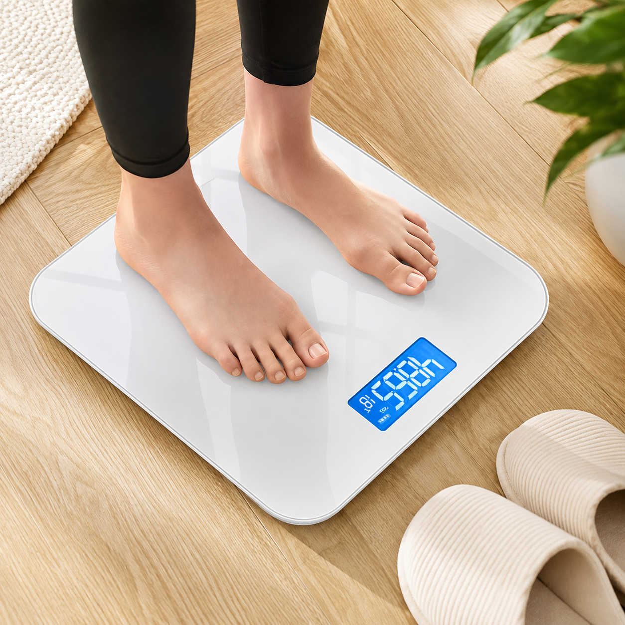 Rechargeable Digital Glass Body Scale