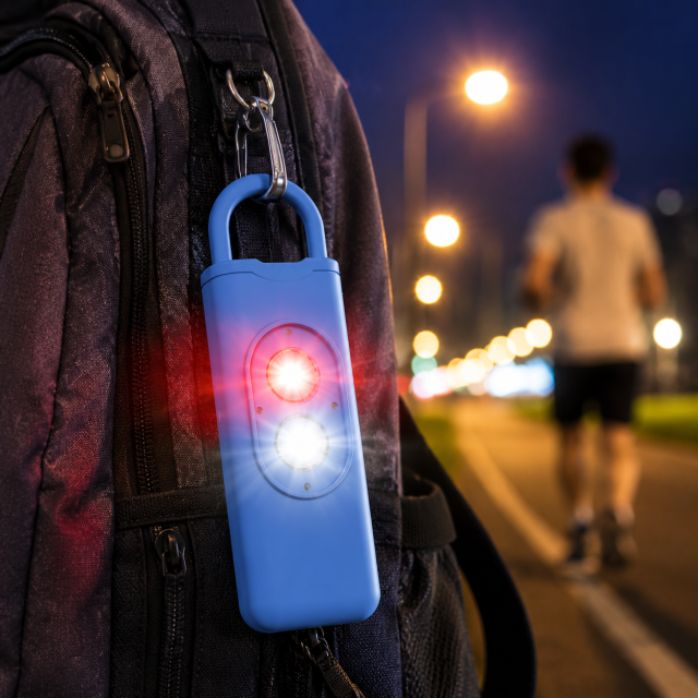 Rechargeable Dual Strobe Light Emergency Safety Alarm