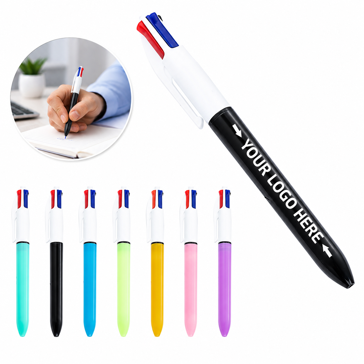 Retractable 4-Color Ballpoint Pen