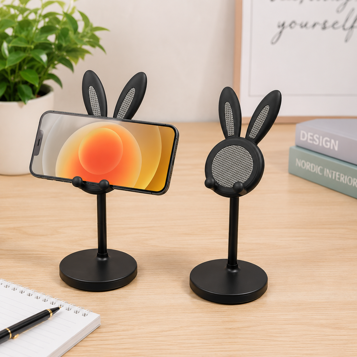 Retractable Bunny Phone Stand