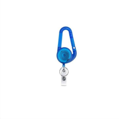 Retractable Key Ring Carabiner with ID Badge Reel