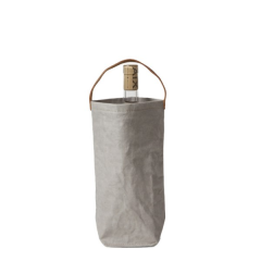 Reusable Kraft Paper Wine Bottle Carrier Bag