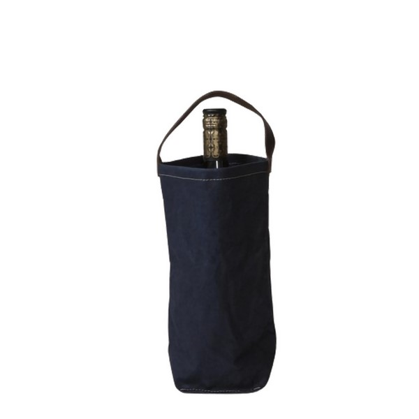 Reusable Kraft Paper Wine Bottle Carrier Bag