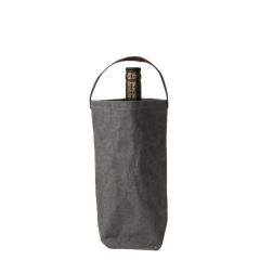 Reusable Kraft Paper Wine Bottle Carrier Bag
