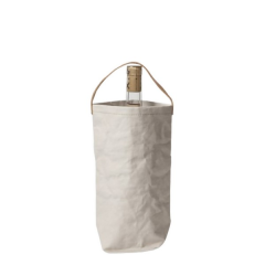 Reusable Kraft Paper Wine Bottle Carrier Bag