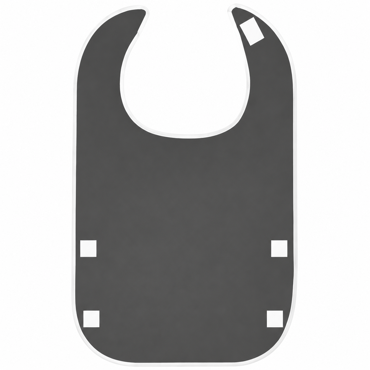 Reusable Waterproof Adult Dining Bib With Food Catcher Pocket