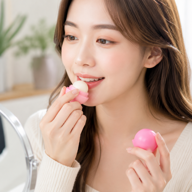 Round Shape Moisturizing Lip Balm