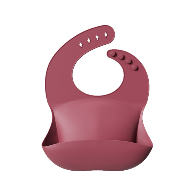 Silicone Baby Feeding Bib With Pocket