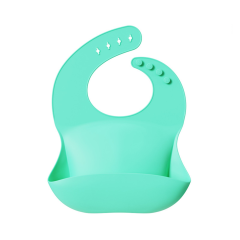 Silicone Baby Feeding Bib With Pocket