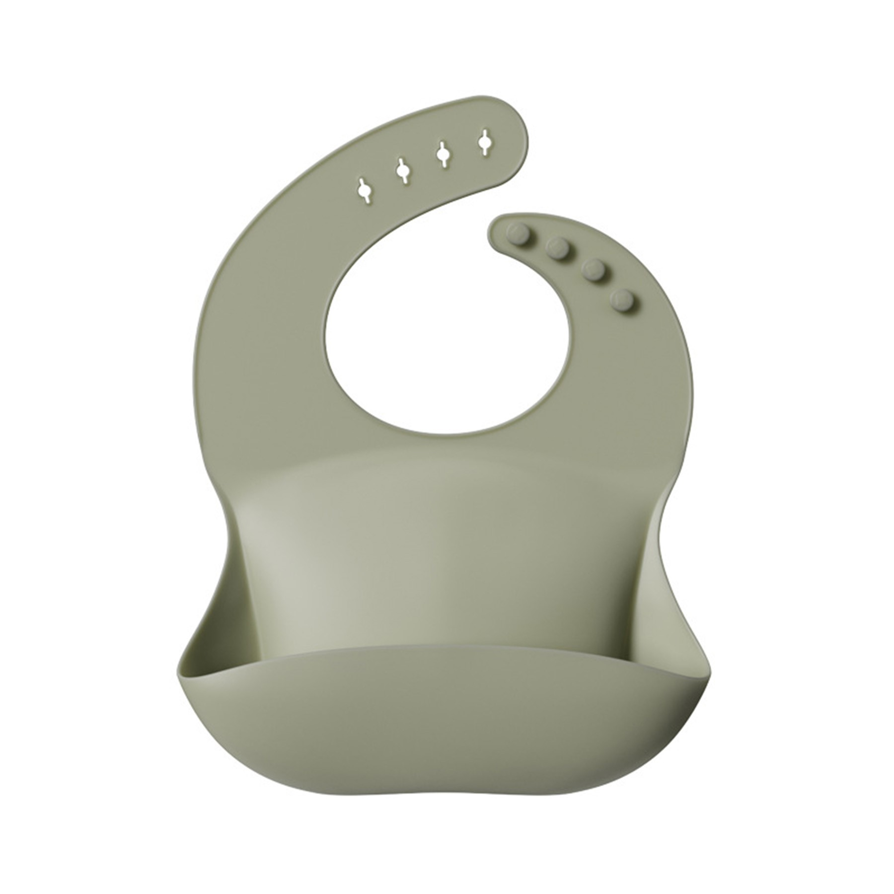 Silicone Baby Feeding Bib With Pocket