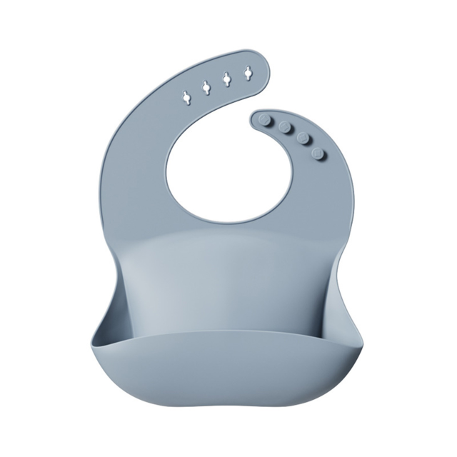 Silicone Baby Feeding Bib With Pocket
