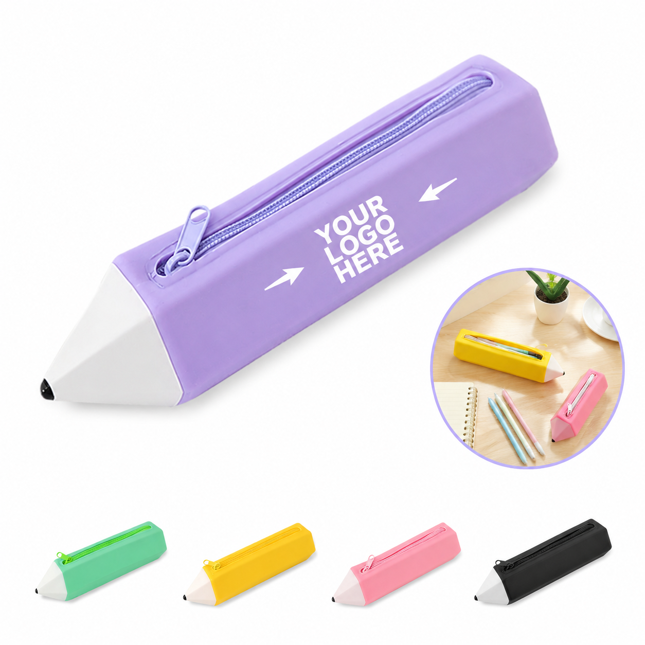 Silicone Pencil Shape Storage Case