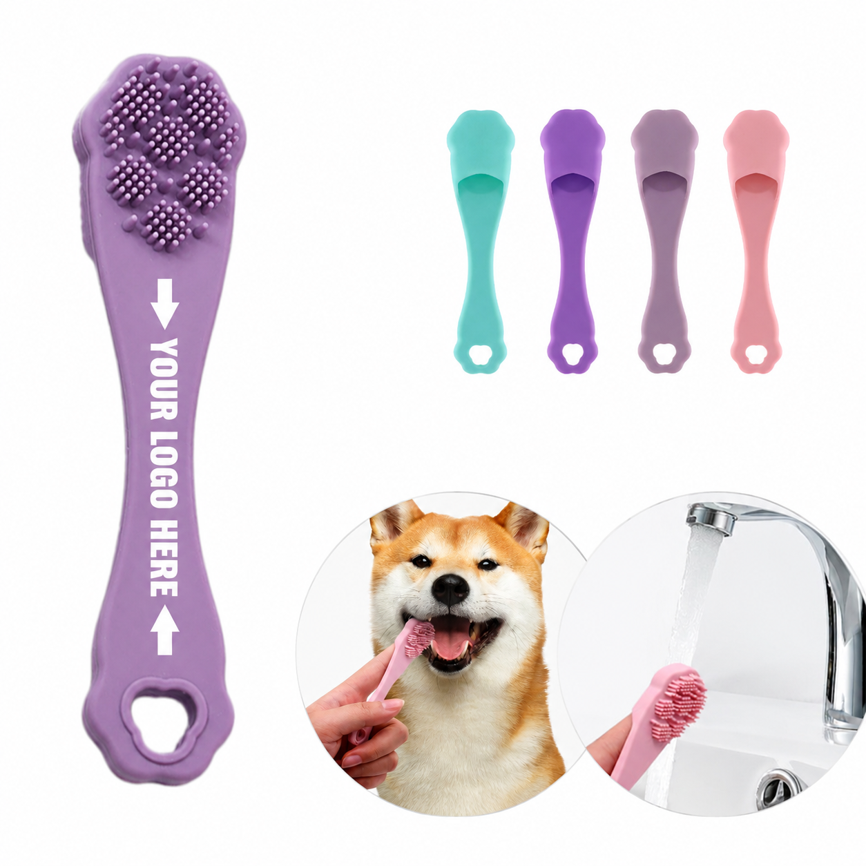 Silicone Pet Toothbrush