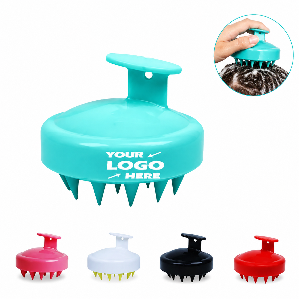Silicone Scalp Massage Shampoo Brush