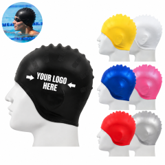 Silicone Swim Cap with Ear Protection Design
