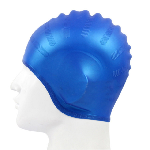 Silicone Swim Cap with Ear Protection Design