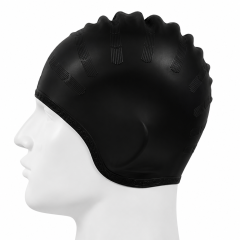 Silicone Swim Cap with Ear Protection Design