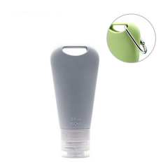 Silicone Travel Toiletry Dispenser Bottle With Carabiner