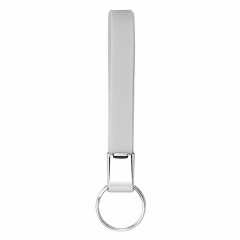 Silicone Wrist Strap Keychain With Metal Split Ring