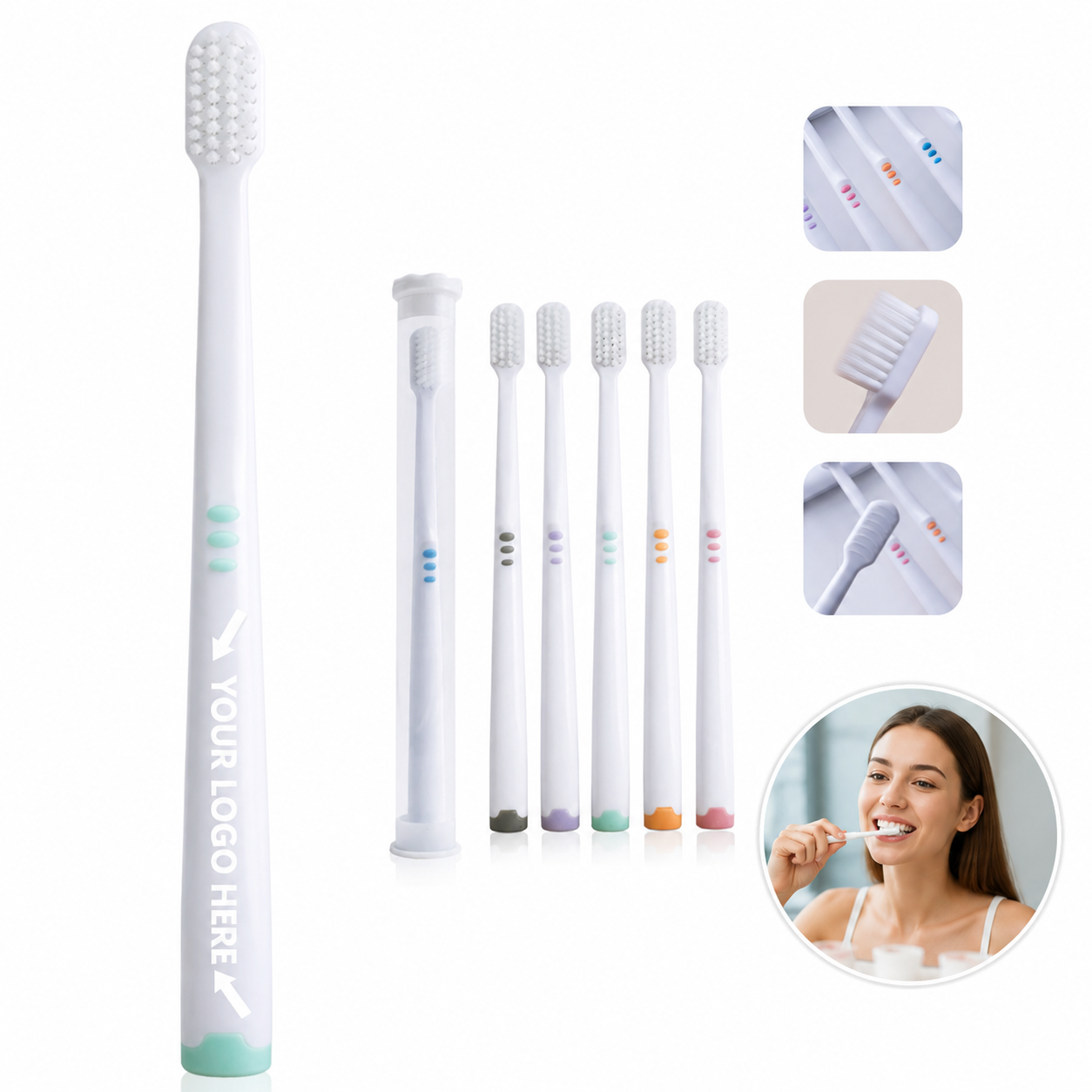 Soft-Bristled Travel Toothbrush