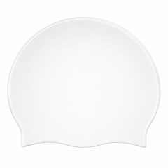 Soft Silicone Swim Cap with Comfortable Secure Fit