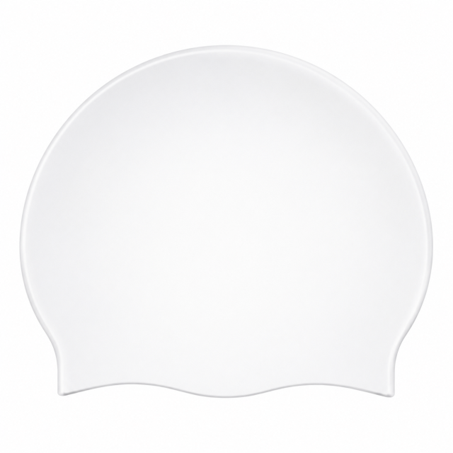 Soft Silicone Swim Cap with Comfortable Secure Fit