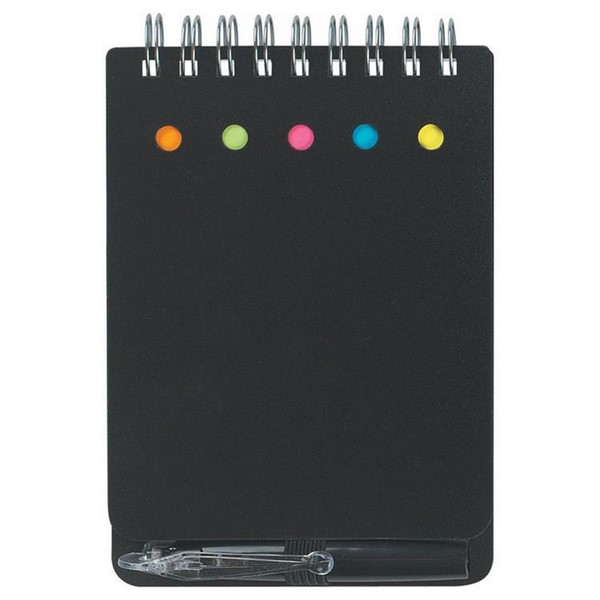 Spiral Notebook Set With Sticky Notes And Pen