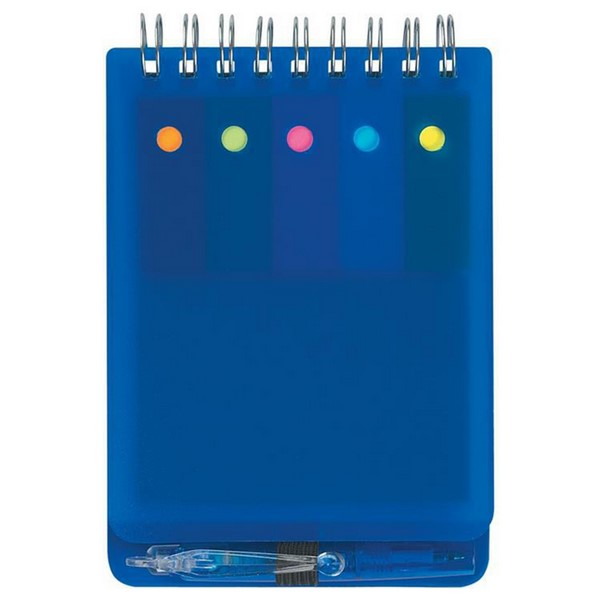 Spiral Notebook Set With Sticky Notes And Pen