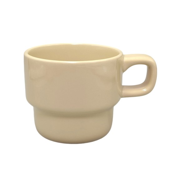 Stackable Glazed Ceramic Coffee Cup
