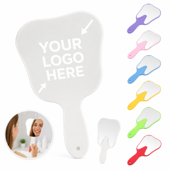 Tooth-Shaped Handheld Dental Mirror