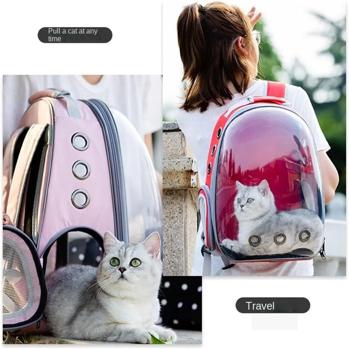 Transparent Cat Carrier Backpack