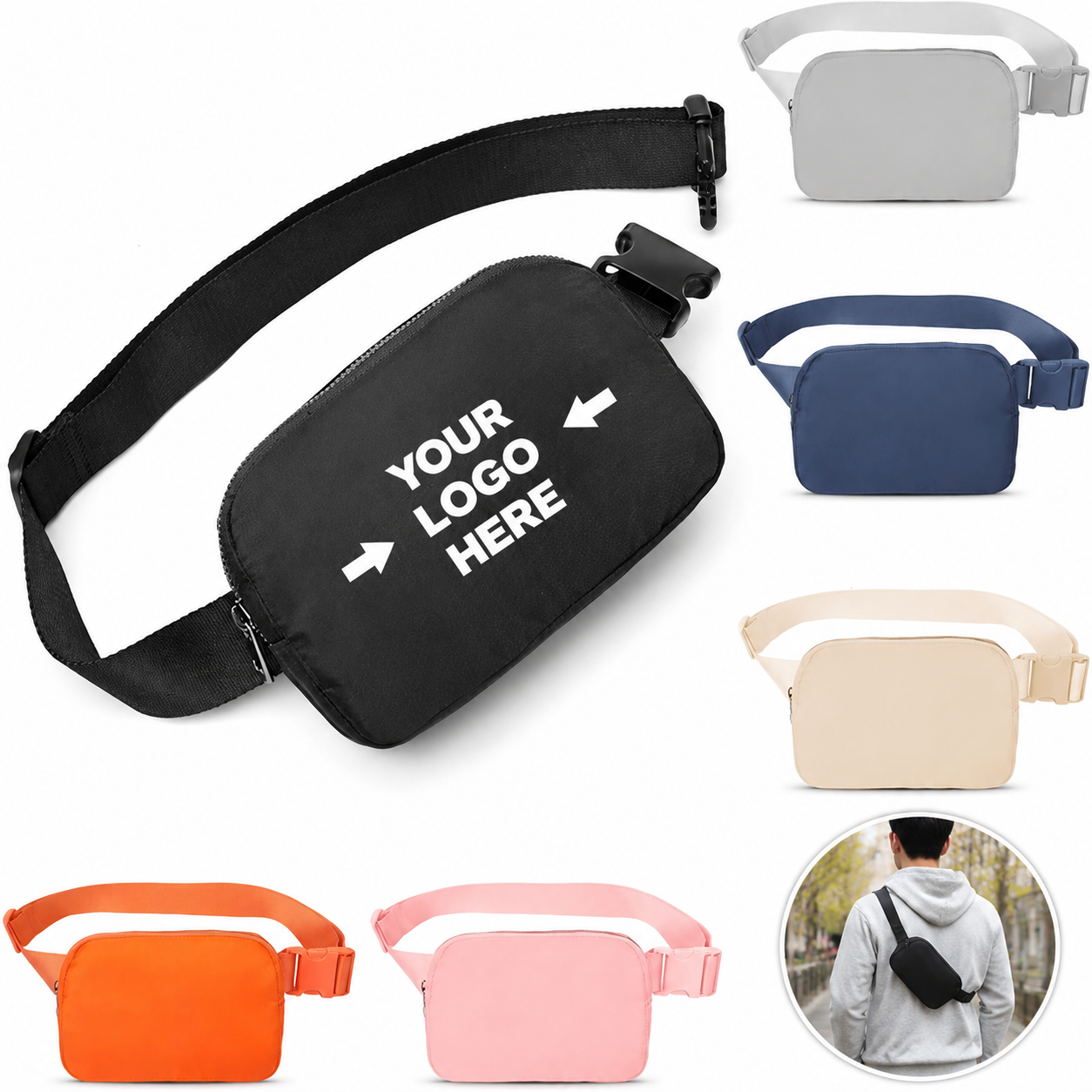 Waterproof Crossbody Waist Belt Bag