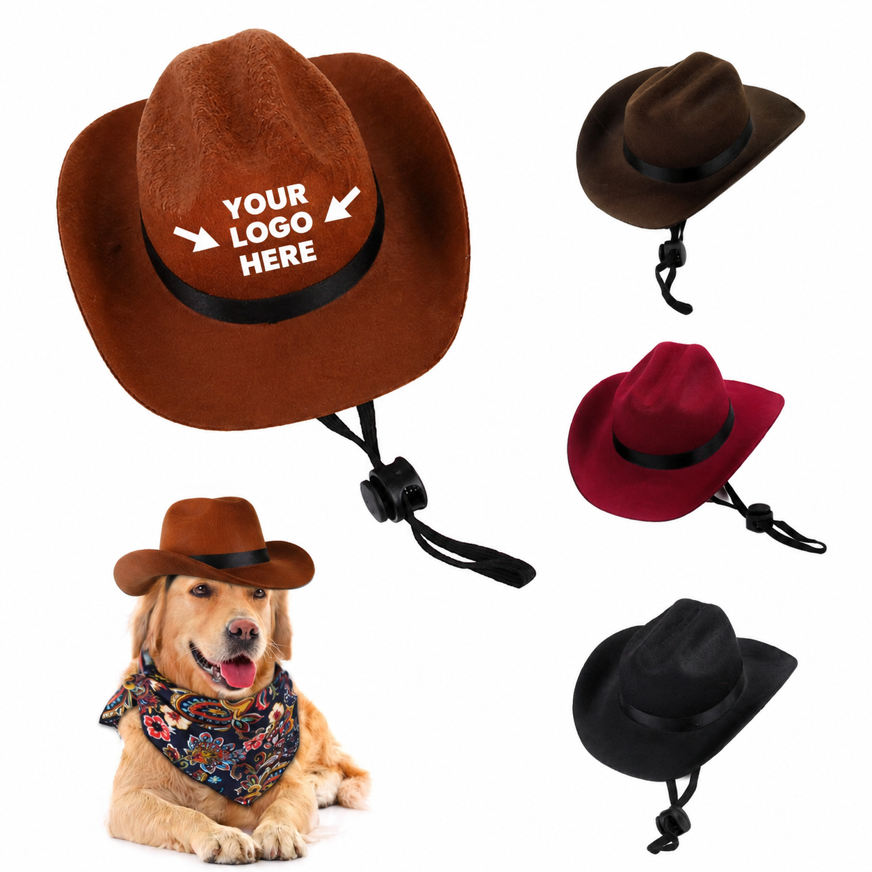 Western Cowboy Hat Style Pet Accessory