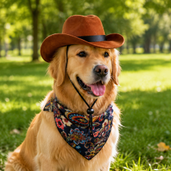 Western Cowboy Hat Style Pet Accessory