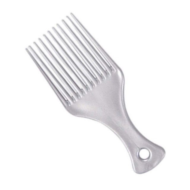 Wide-Tooth Plastic Hair Pick Comb