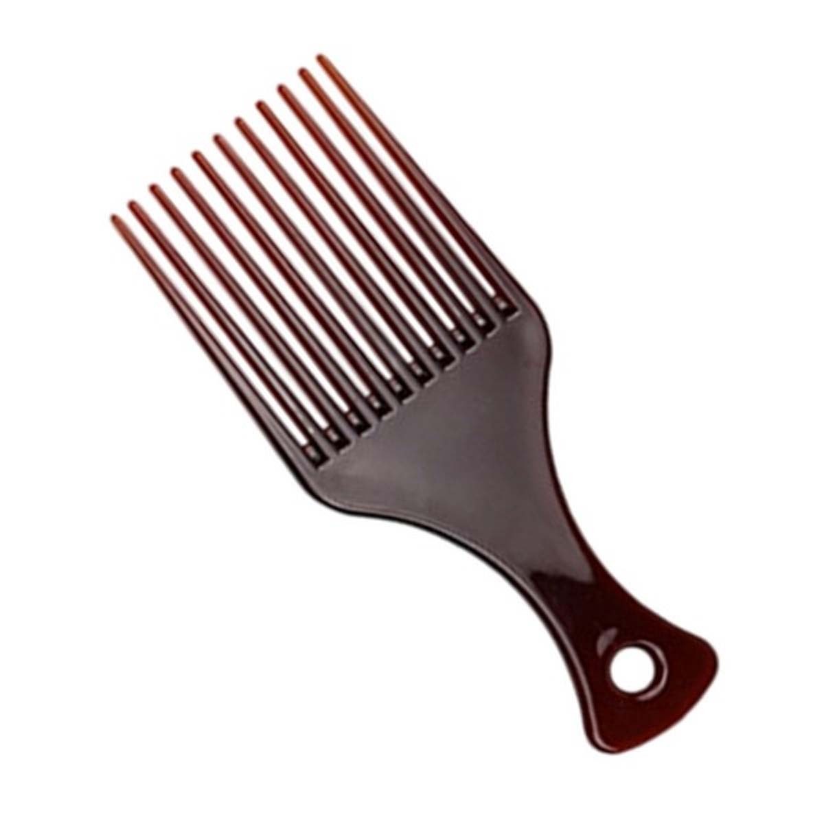 Wide-Tooth Plastic Hair Pick Comb