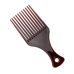 Wide-Tooth Plastic Hair Pick Comb