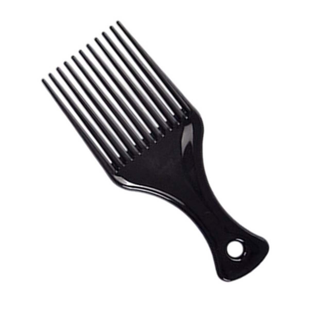 Wide-Tooth Plastic Hair Pick Comb
