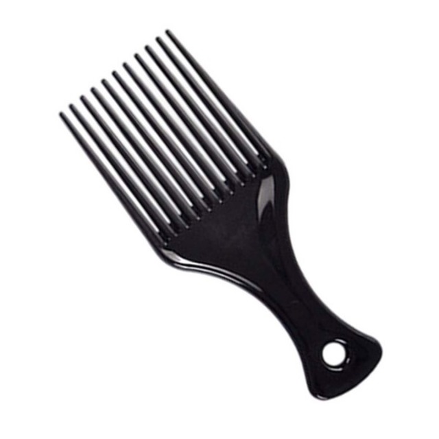 Wide-Tooth Plastic Hair Pick Comb