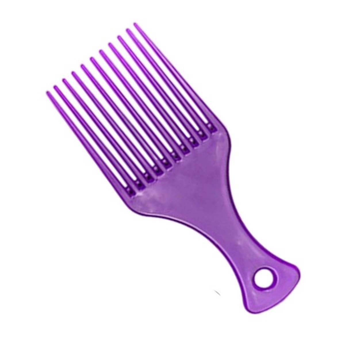 Wide-Tooth Plastic Hair Pick Comb