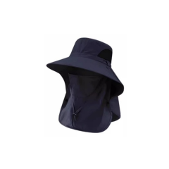 Wide Brim Fishing Hat with Removable Face and Neck Cover