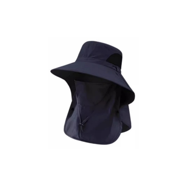 Wide Brim Fishing Hat with Removable Face and Neck Cover