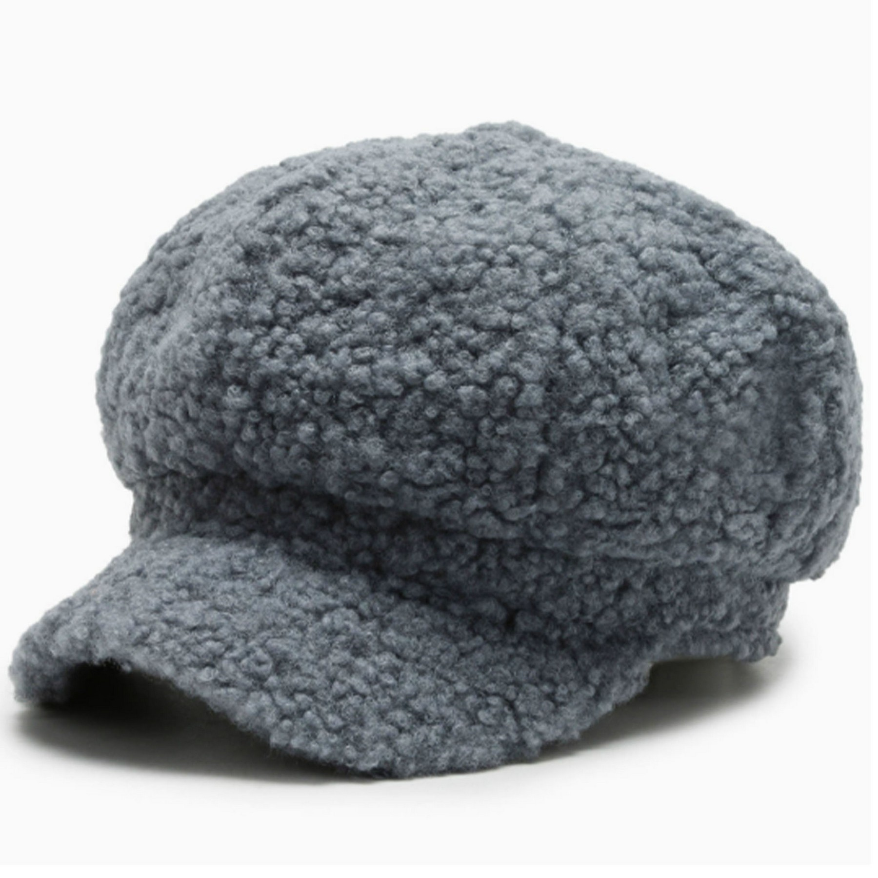 Winter Octagonal Warm Cap with Plush Fabric