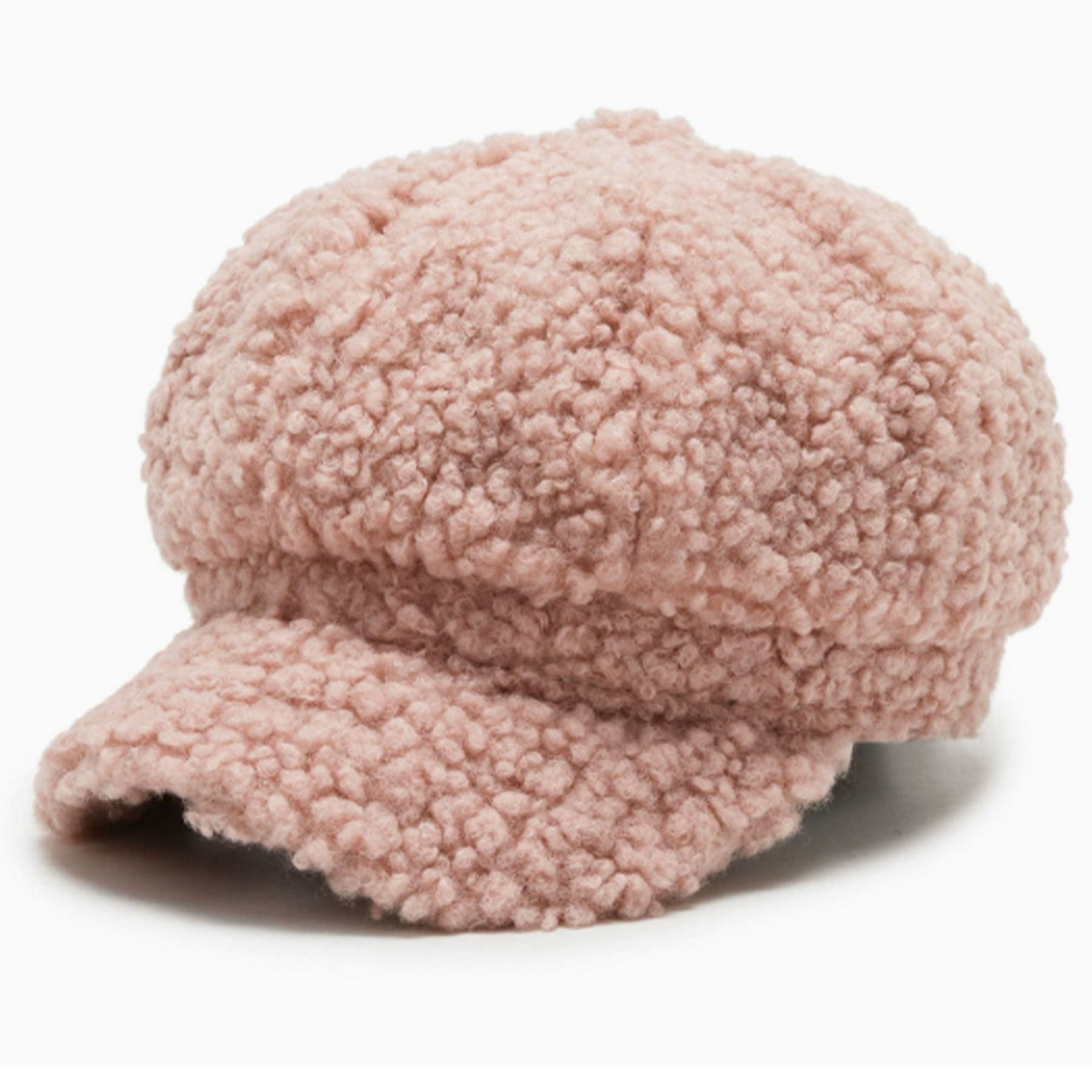 Winter Octagonal Warm Cap with Plush Fabric