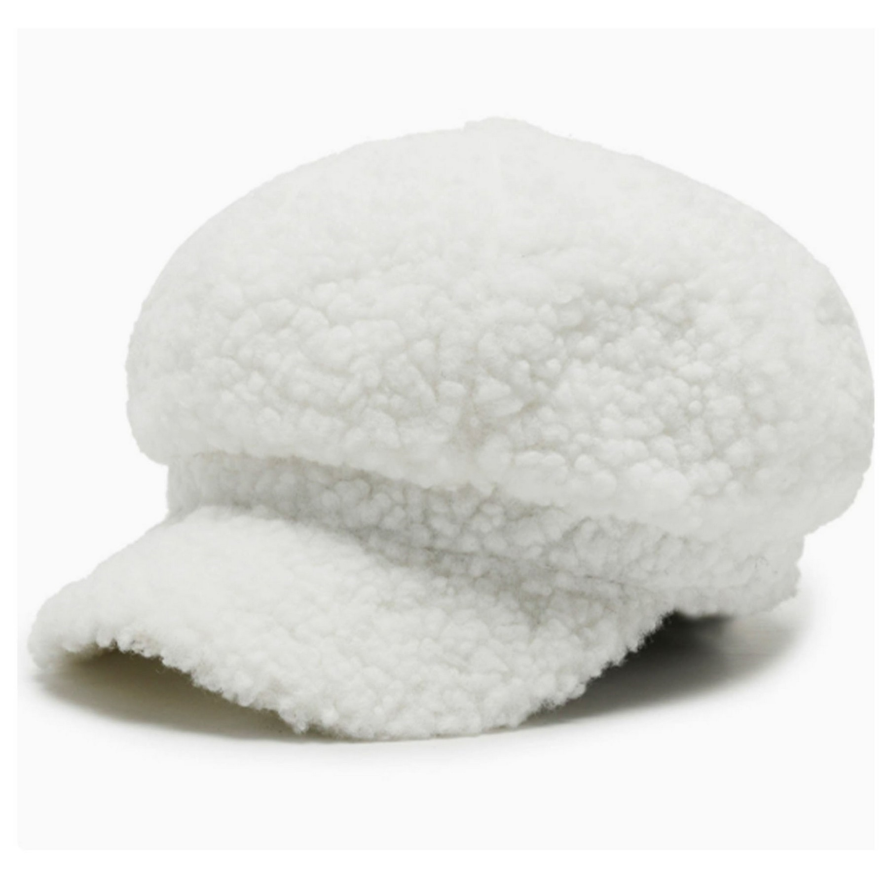 Winter Octagonal Warm Cap with Plush Fabric