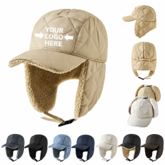 Winter Warm Windproof Trapper Hat with Fleece Lining