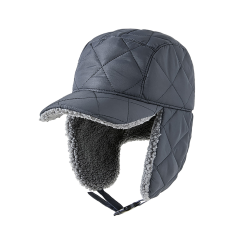 Winter Warm Windproof Trapper Hat with Fleece Lining