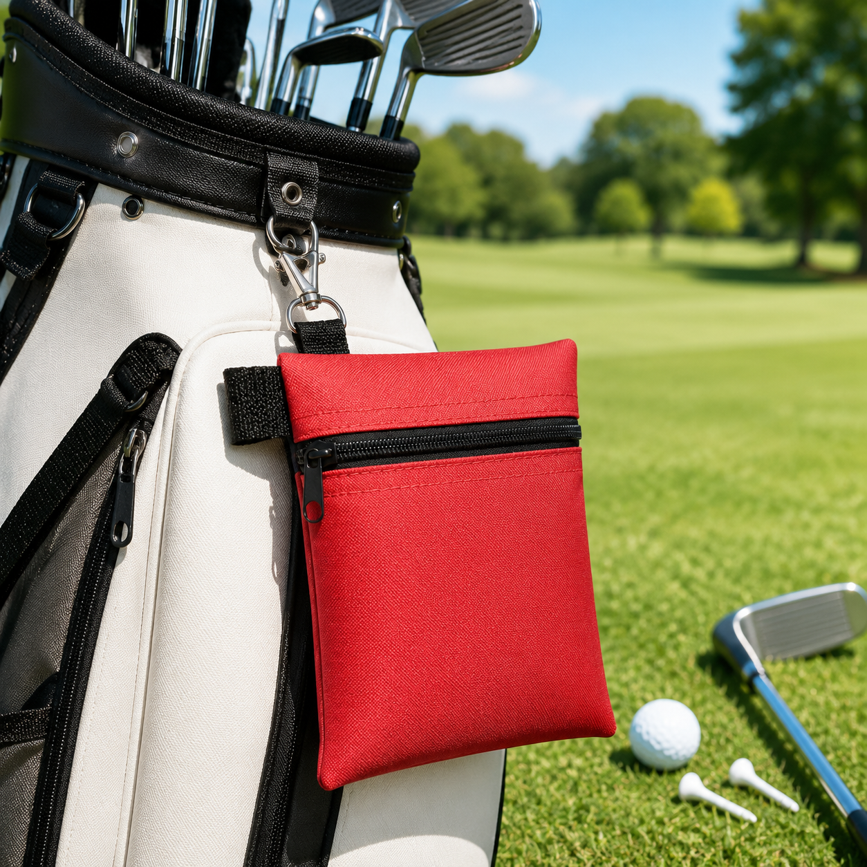 Zippered Golf Accessory Bag
