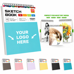 100-Sheet Spiral Bound Artist Sketchbook Pad