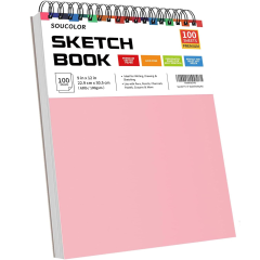 100-Sheet Spiral Bound Artist Sketchbook Pad